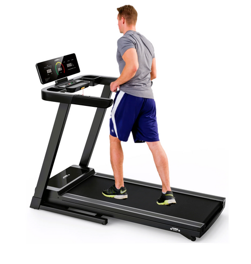 An image of a male running on the York HT5 Treadmill. Available from Fitness Options Nottingham. www.fitnessoptions.co.uk