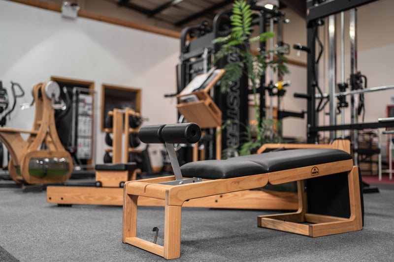 Fitness Options, Mansfield showroom image showing WaterRower and Nohrd display area