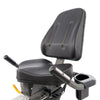 The Backrest and seat of the Spirit CR800+ Recumbent Bike in Graphite Grey built for commercial establishments 