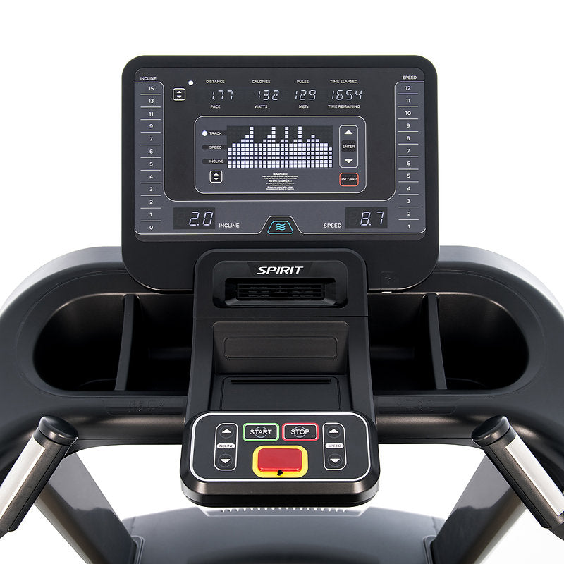Spirit CT850+ Commercial treadmill console