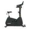 Spirit CU800+ Upright bike in Graphite Grey built for commercial establishments viewed from the side