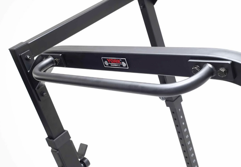 A close up image of the pull up bar on the York 19P Power Cage. Available from Fitness Options Nottingham.