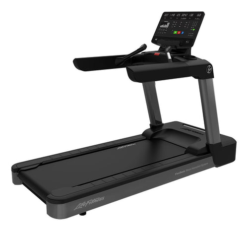 An image of the very stylish Life Fitness Club series treadmill with SL console.  Fitness Options, Online Gym Equipment Supplier and Nottinghamshire Showroom