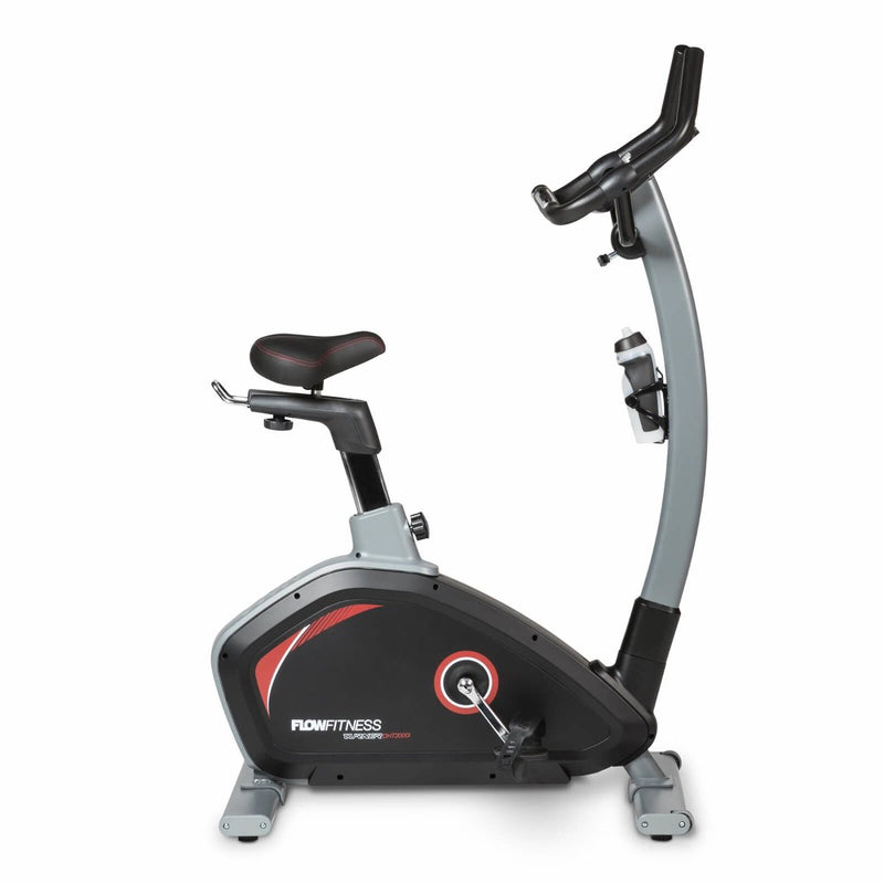 A side view of the Flow Fitness DHT2000i Upright Bike.Fitness Options. Nottingham's leading fitness & gym equipment supplier.