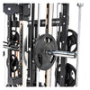 Close up of the Force USA Functional Trainers Smith Machine bar with Olympic plate loaded on it.  Fitness Options, Online Gym Equipment Supplier and Nottinghamshire Showroom