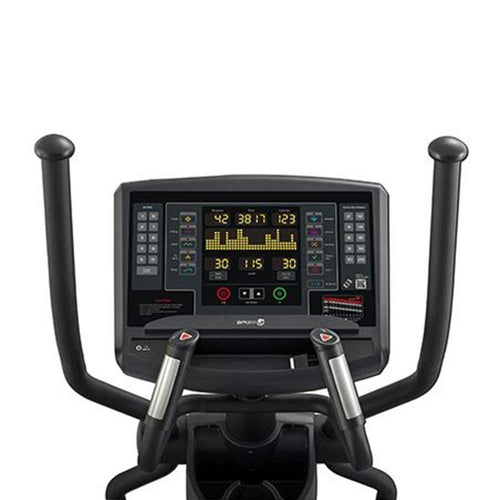 A close up image showing all the brilliant features on the Gym Gear X97 Cross Trainer  console.  Fitness Options, Online Gym Equipment Supplier and Nottinghamshire Showroom