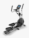 A view of the Horizon Andes 7i folding cross trainer taken from above the machine., showing it's features including the console and hand grip pulse on the handle bars. Fitness Options, Online Gym Equipment Supplier and Nottinghamshire Showroom