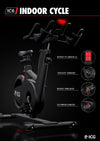 Image showing the features on the Life Fitness IC6 indoor bike. Fitness Options. Nottingham's leading fitness & gym equipment supplier.