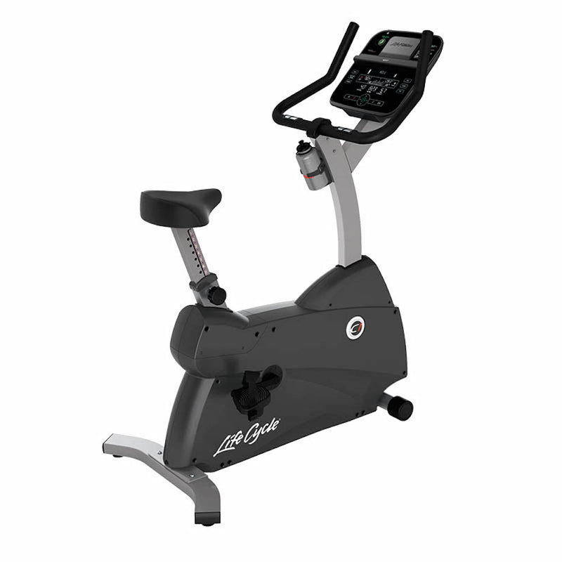 Image of the Life Fitness C1 upright bike.  Fitness Options. Nottingham's leading fitness & gym equipment supplier.