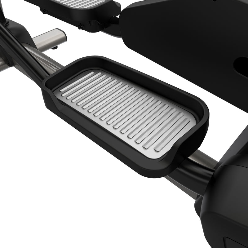 Image showing the over sized footplates from the Life Fitness Club Cross Trainer.  Fitness Options, Online Gym Equipment Supplier and Nottinghamshire Showroom
