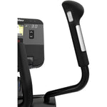 Image showing the handle bar  with pulse hand grips from the Life Fitness Club Cross Trainer.  Fitness Options, Online Gym Equipment Supplier and Nottinghamshire Showroom
