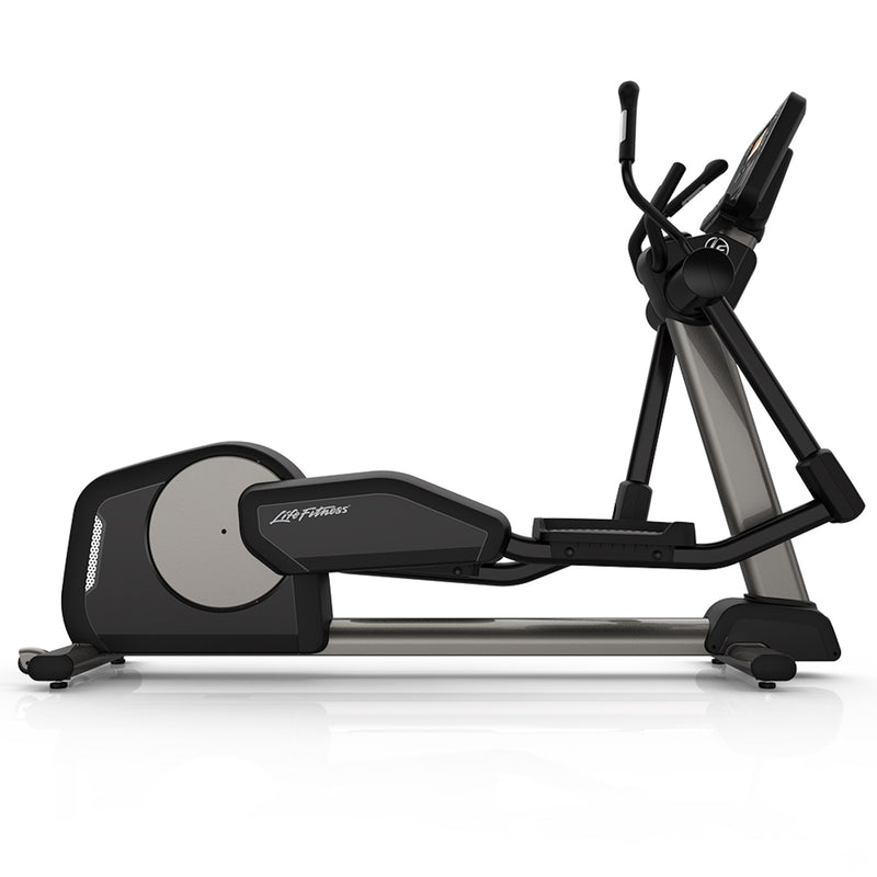 Side view of the Life Fitness Club Cross Trainer. Fitness Options, Online Gym Equipment Supplier and Nottinghamshire Showroom