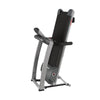 Image of the Life Fitness F3 treadmill folded up.  Fitness Options. Nottingham's leading fitness & gym equipment supplier.