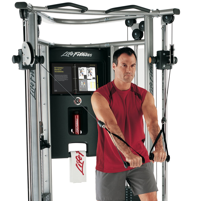 Image of a man working out on the Life Fitness G7 multi gym.  Fitness Options, Online Gym Equipment Supplier and Nottinghamshire Showroom