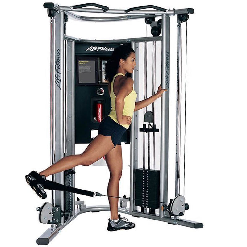 Image of a female working her legs on the Life Fitness G7 multi gym.  Fitness Options, Online Gym Equipment Supplier and Nottinghamshire Showroom