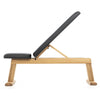 Oak - NOHrD WeightBench - A flat to incline workout bench -  Fitness Options - UK fitness and gym equipment