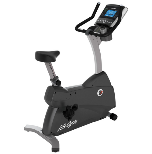 Image of the Life Fitness C3 upright bike.  Fitness Options. Nottingham's leading fitness & gym equipment supplier.