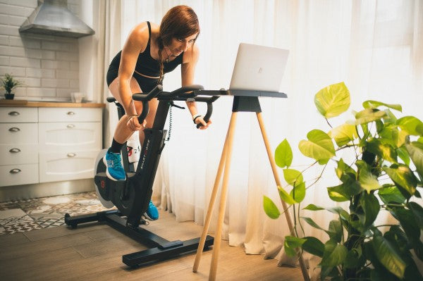 Laptop smart bike for women - The Most Advanced Indoor Bike, The Zycle Z Bike, is perfect for both cycling and fitness training and is for sale in the UK from one of Nottingham's largest equipment suppliers - Fitness Options.