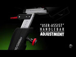 You Tube video showing the upper assist handle bar adjustment on the Life Fitness IC5 indoor training cycle. Fitness Options. Nottingham's leading fitness & gym equipment supplier.