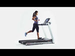 You Tube video of a female demonstrating the Life Fitness F3 folding treadmill.  Fitness Options. Nottingham's leading fitness & gym equipment supplier.
